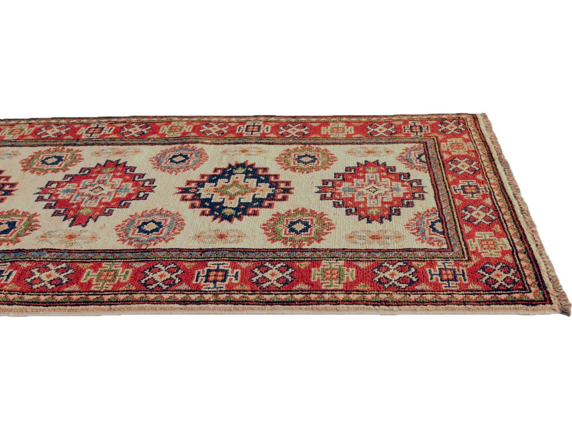 1' 11 x 6' 1 Hand Knotted Kazak Runner Rug