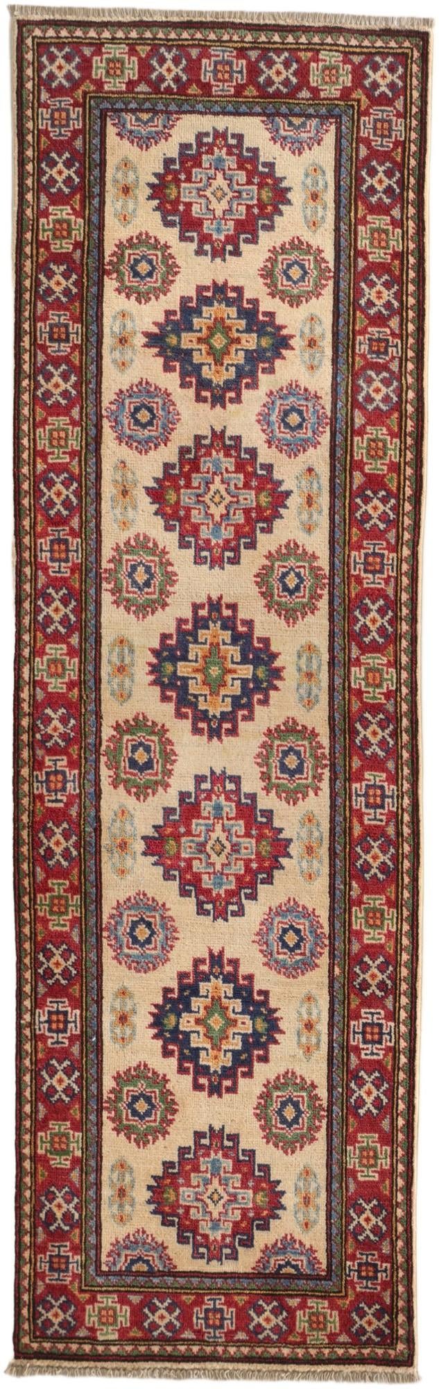 1' 11 x 6' 1 Hand Knotted Kazak Runner Rug