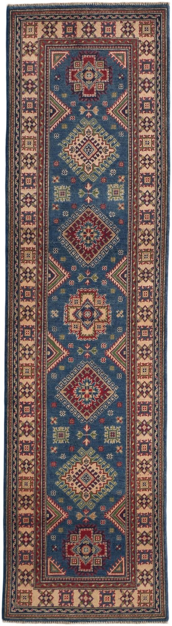 80cm x 300cm anudado a mano Kazak Alfombra Pasillera