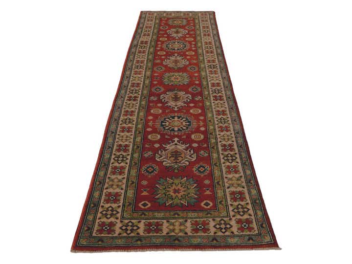 2' 6 x 9' 11 Hand Knotted Kazak Runner Rug