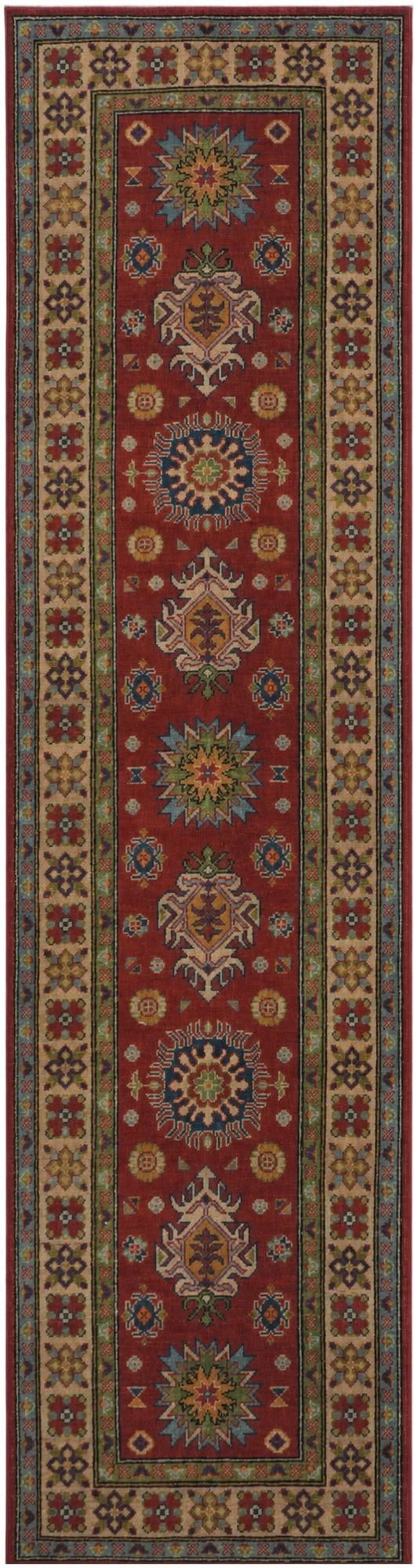 2' 6 x 9' 11 Hand Knotted Kazak Runner Rug