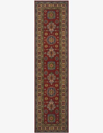 2' 6 x 9' 11 Hand Knotted Kazak Runner Rug