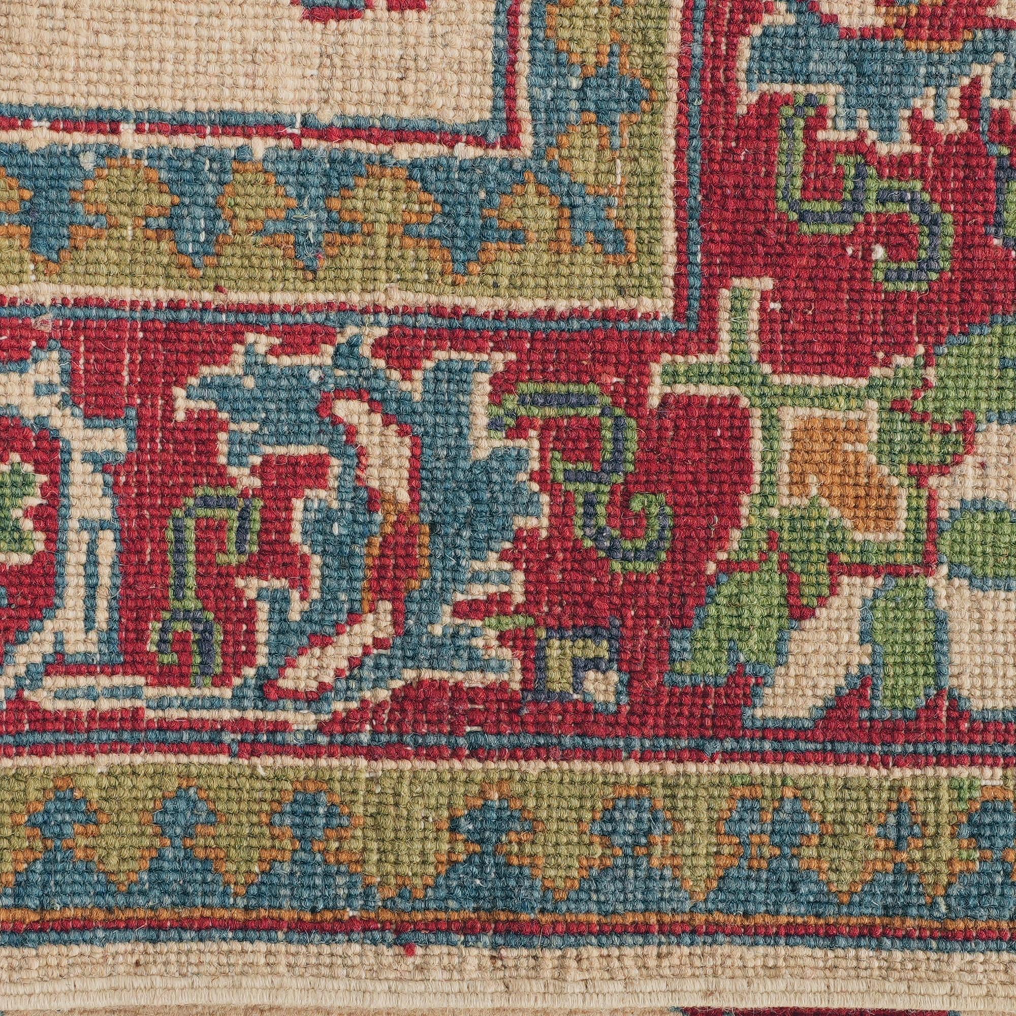 90cm x 300cm Hand Knotted Kazak Runner Rug