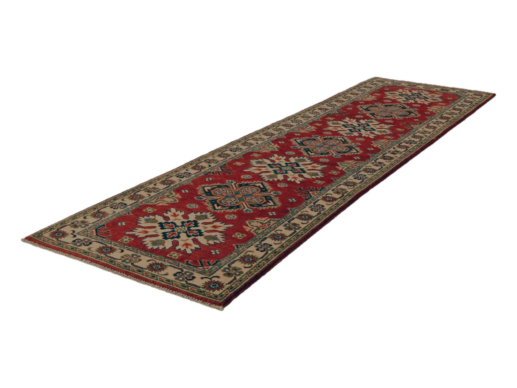 2' 8 x 9' 9 Hand Knotted Kazak Runner Rug