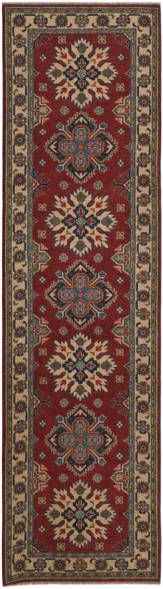 2' 8 x 9' 9 Hand Knotted Kazak Runner Rug