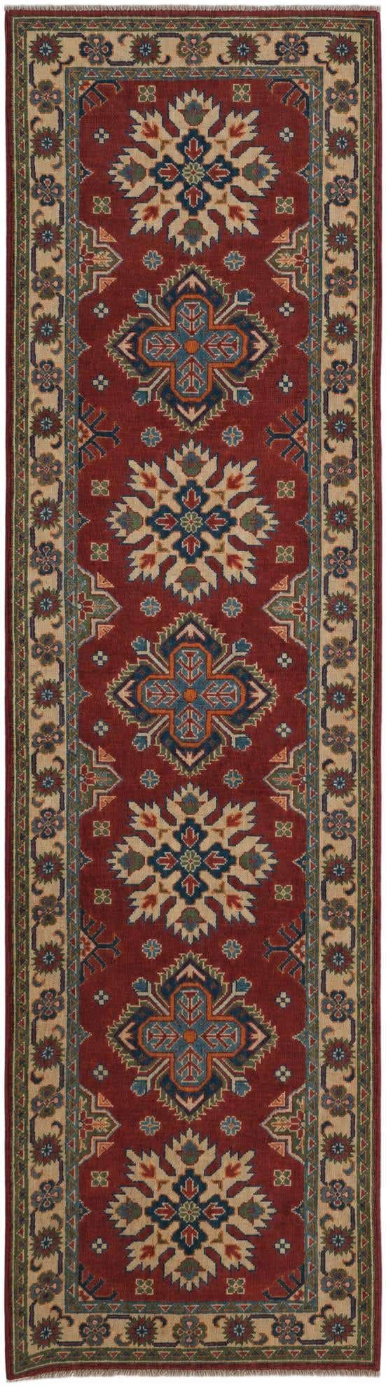 2' 8 x 9' 9 Hand Knotted Kazak Runner Rug