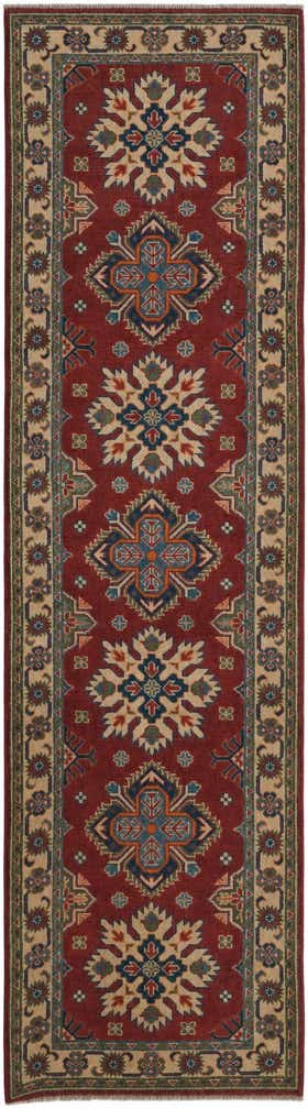 2' 8 x 9' 9 Hand Knotted Kazak Runner Rug