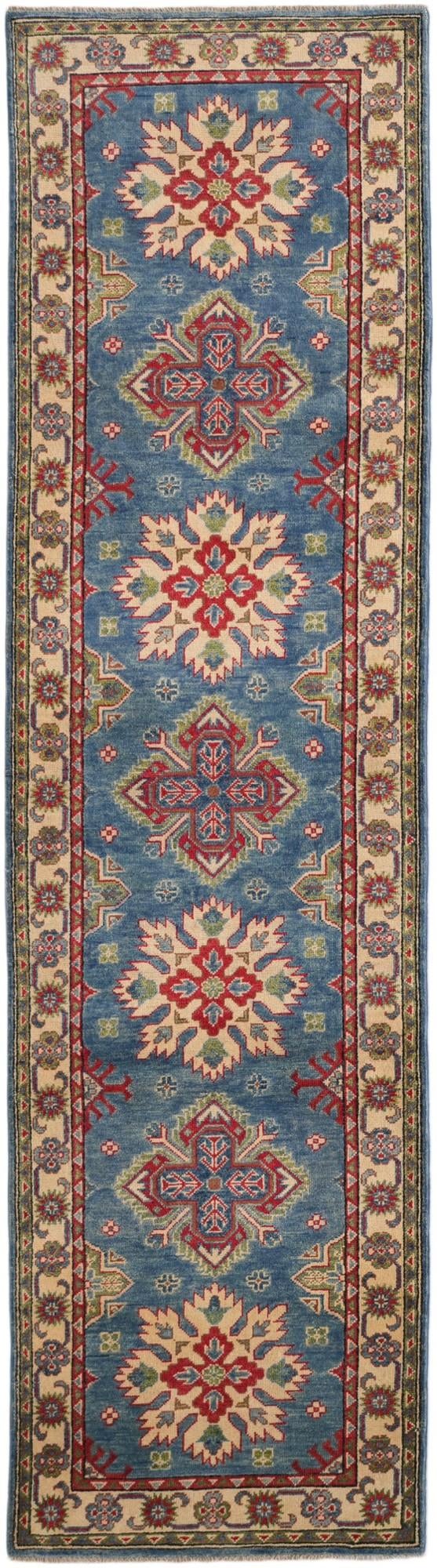 2' 8 x 9' 9 Hand Knotted Kazak Runner Rug