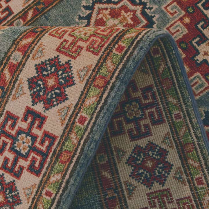 2' 9 x 9' 11 Hand Knotted Kazak Runner Rug
