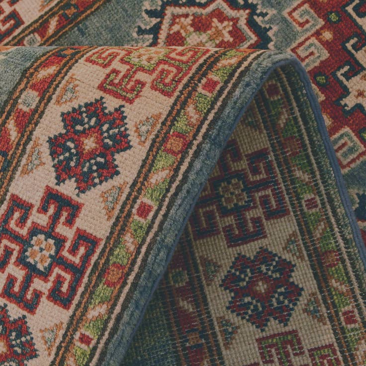 Detail image of 2' 9 x 9' 11 Hand Knotted Kazak Runner Rug