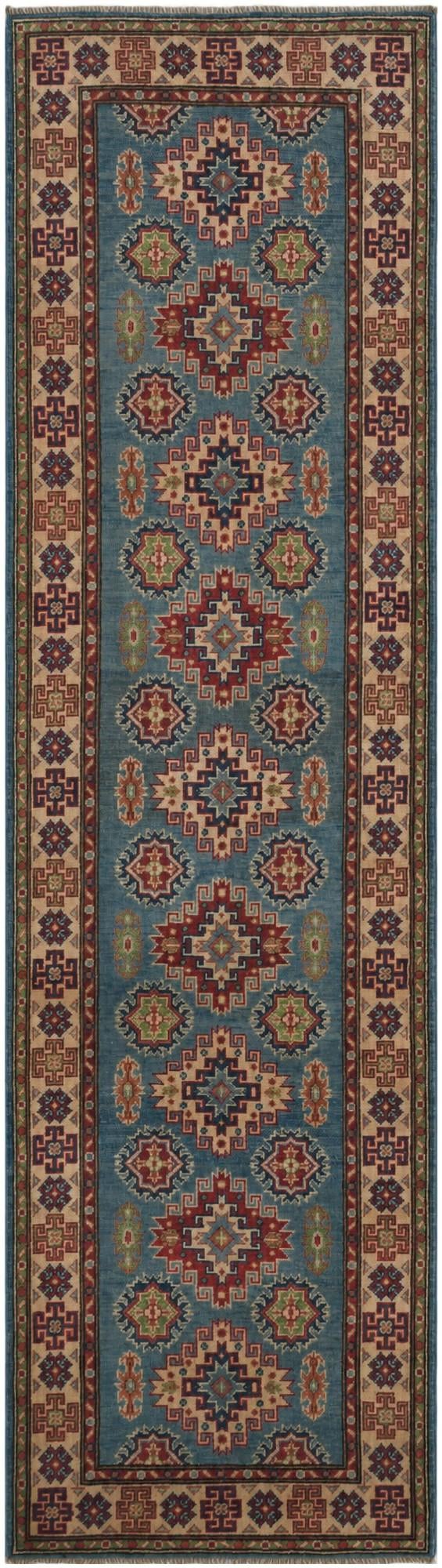 2' 9 x 9' 11 Hand Knotted Kazak Runner Rug