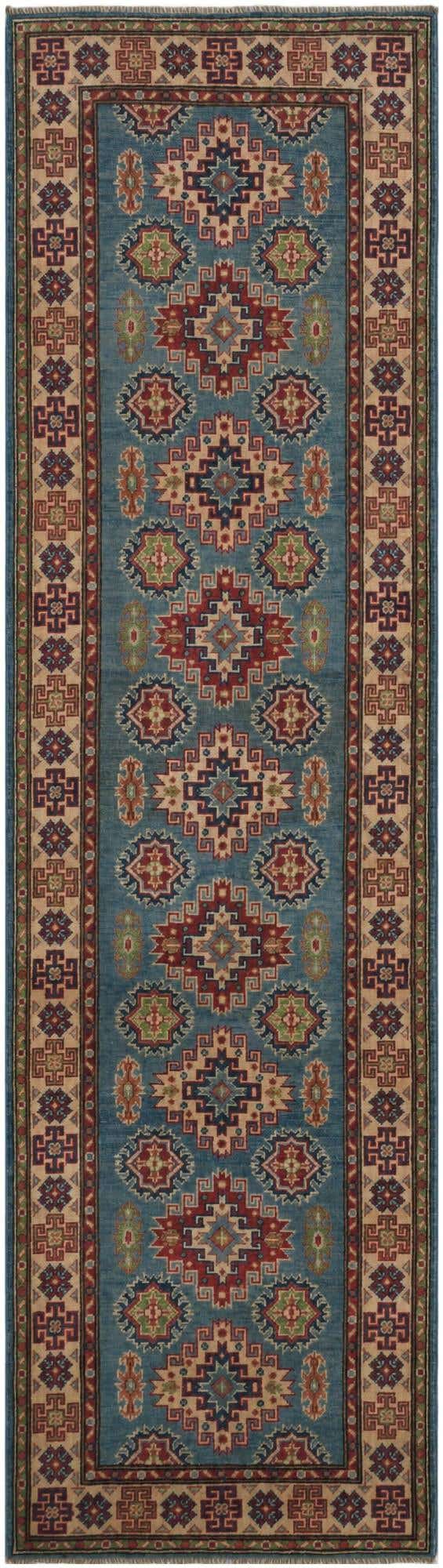 2' 9 x 9' 11 Hand Knotted Kazak Runner Rug