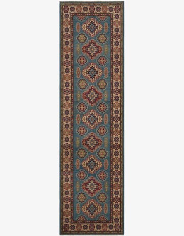 2' 9 x 9' 11 Hand Knotted Kazak Runner Rug