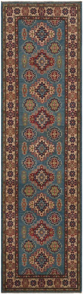 2' 9 x 9' 11 Hand Knotted Kazak Runner Rug