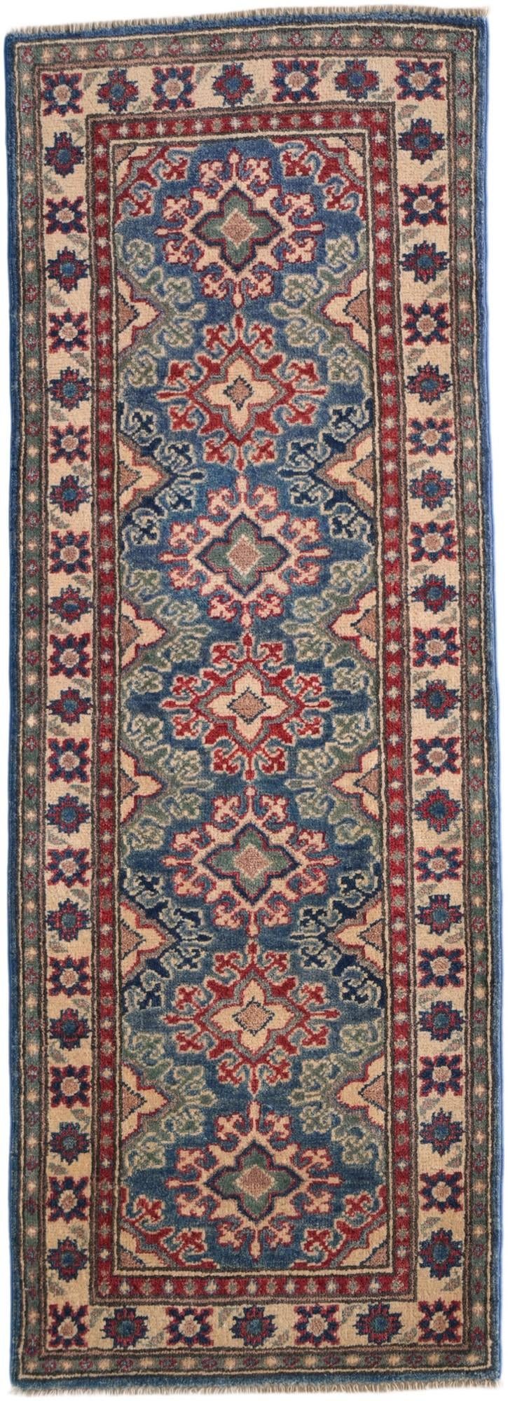 2' 1 x 5' 10 Hand Knotted Kazak Runner Rug