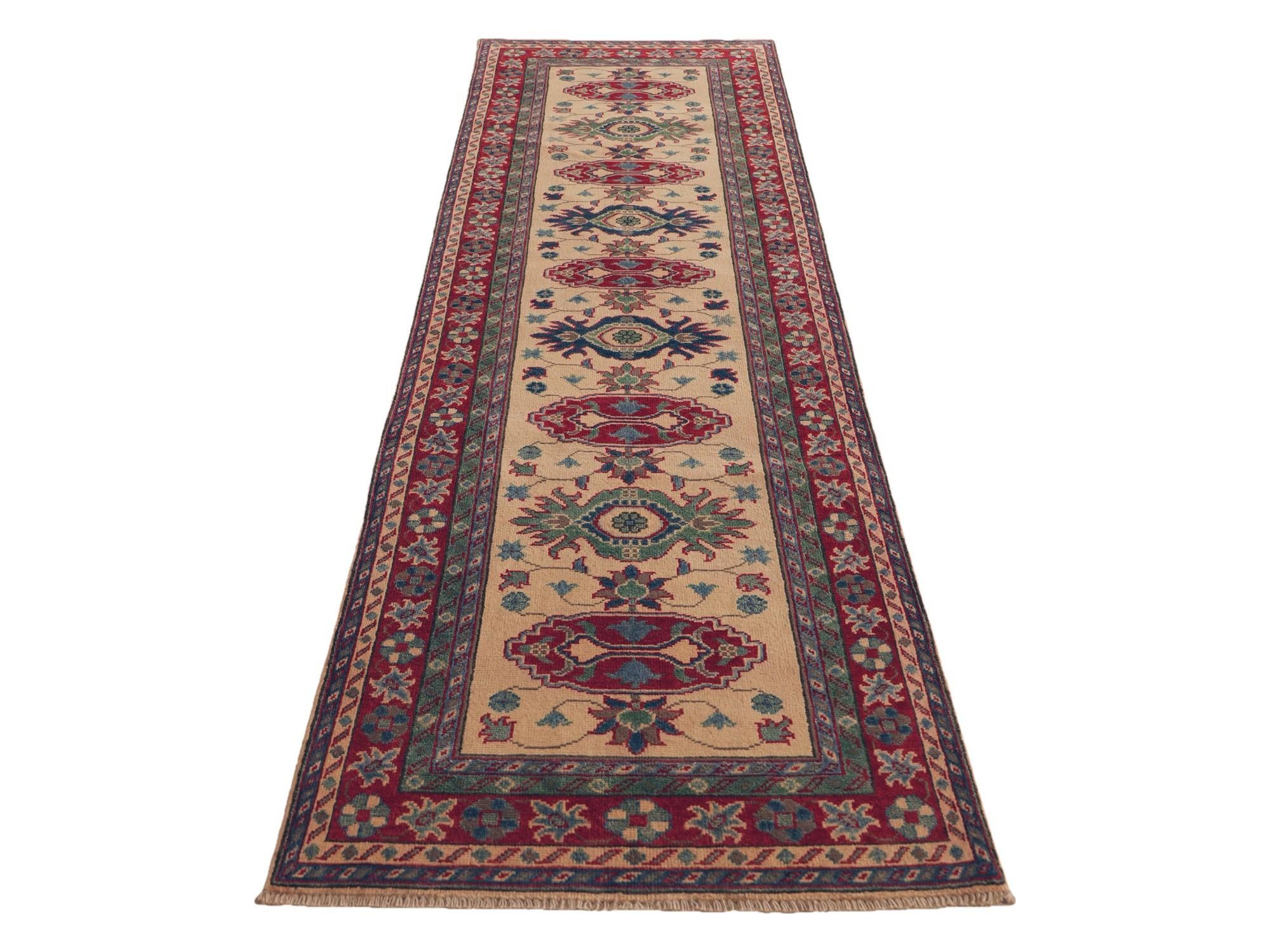 Detail image 5 of 10: 2' 8 x 9' 11 Hand Knotted Kazak Runner Rug