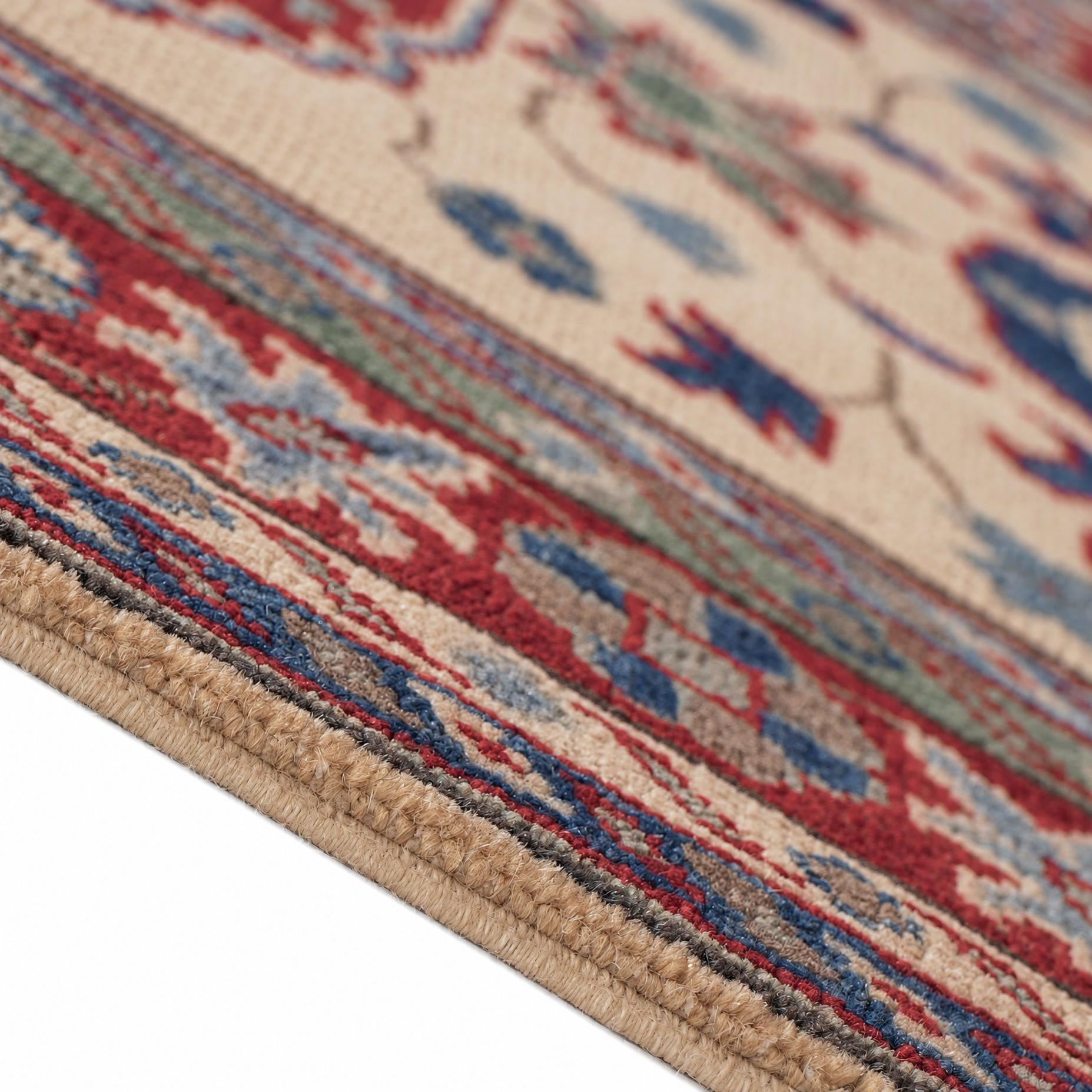 80cm x 305cm Hand Knotted Kazak Runner Rug