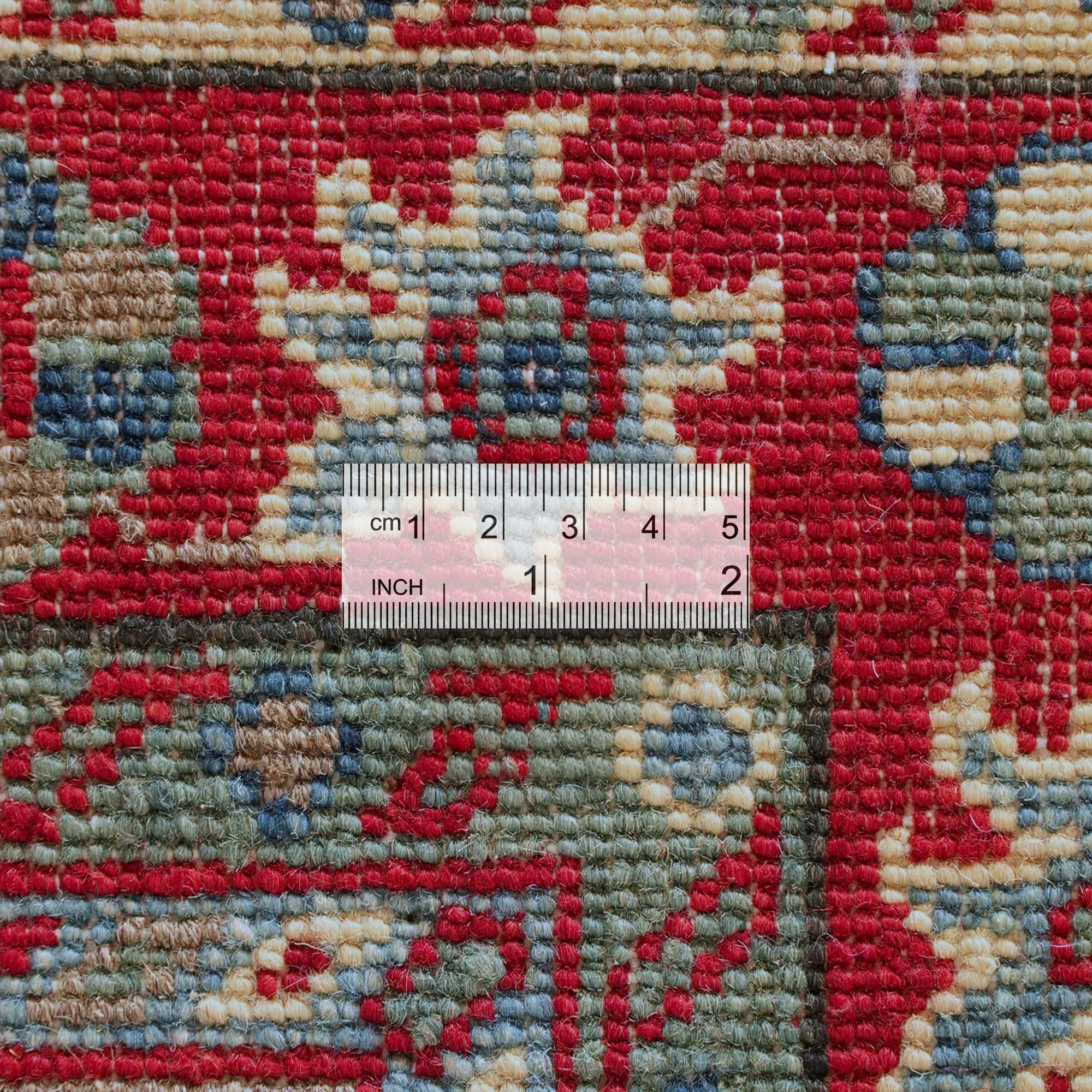 Detail image 9 of 10: 2' 8 x 9' 11 Hand Knotted Kazak Runner Rug