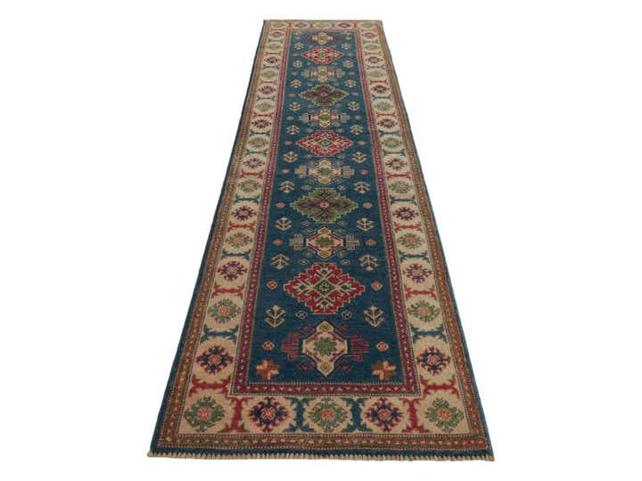 2' 6 x 9' 10 Hand Knotted Kazak Runner Rug