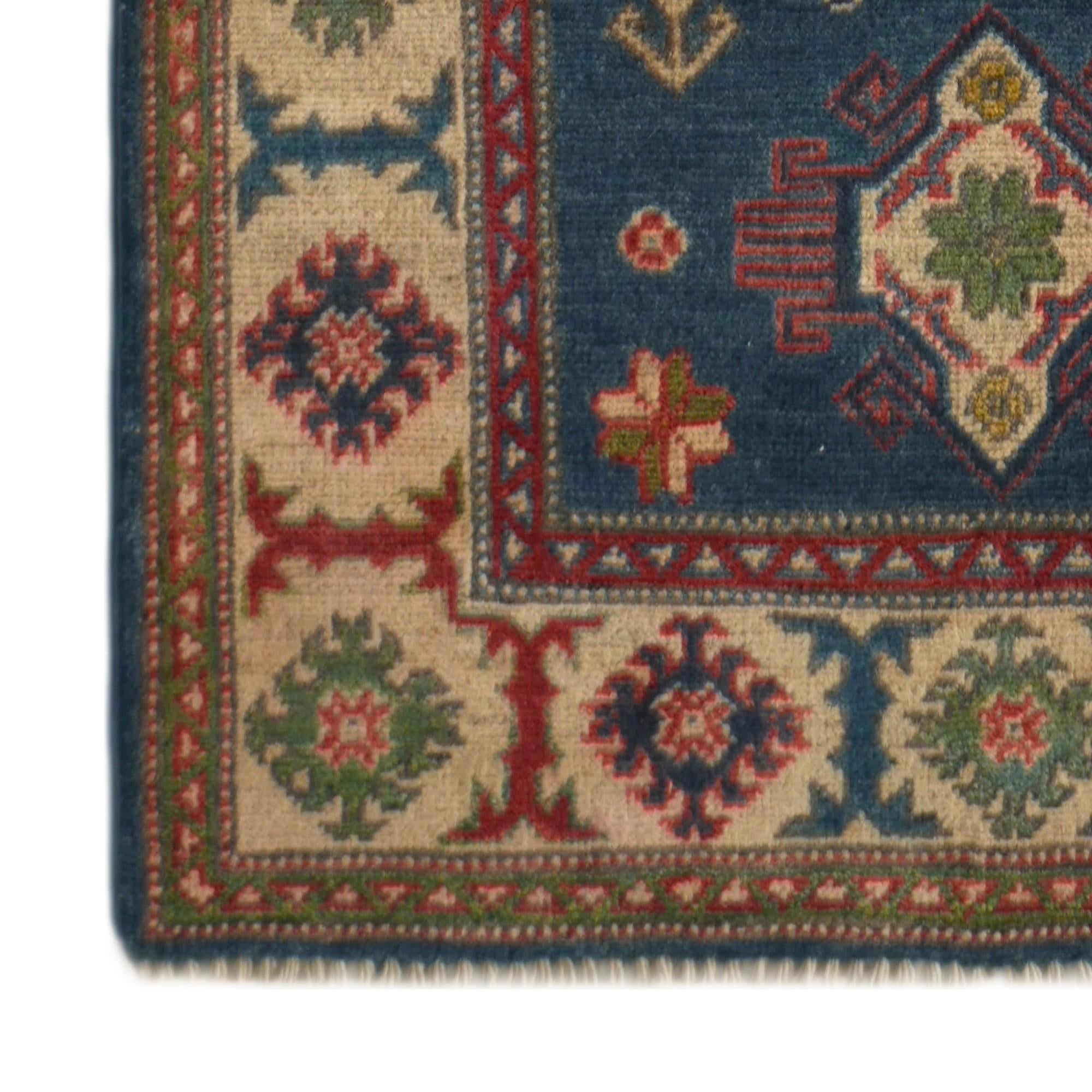 2' 6 x 9' 10 Hand Knotted Kazak Runner Rug