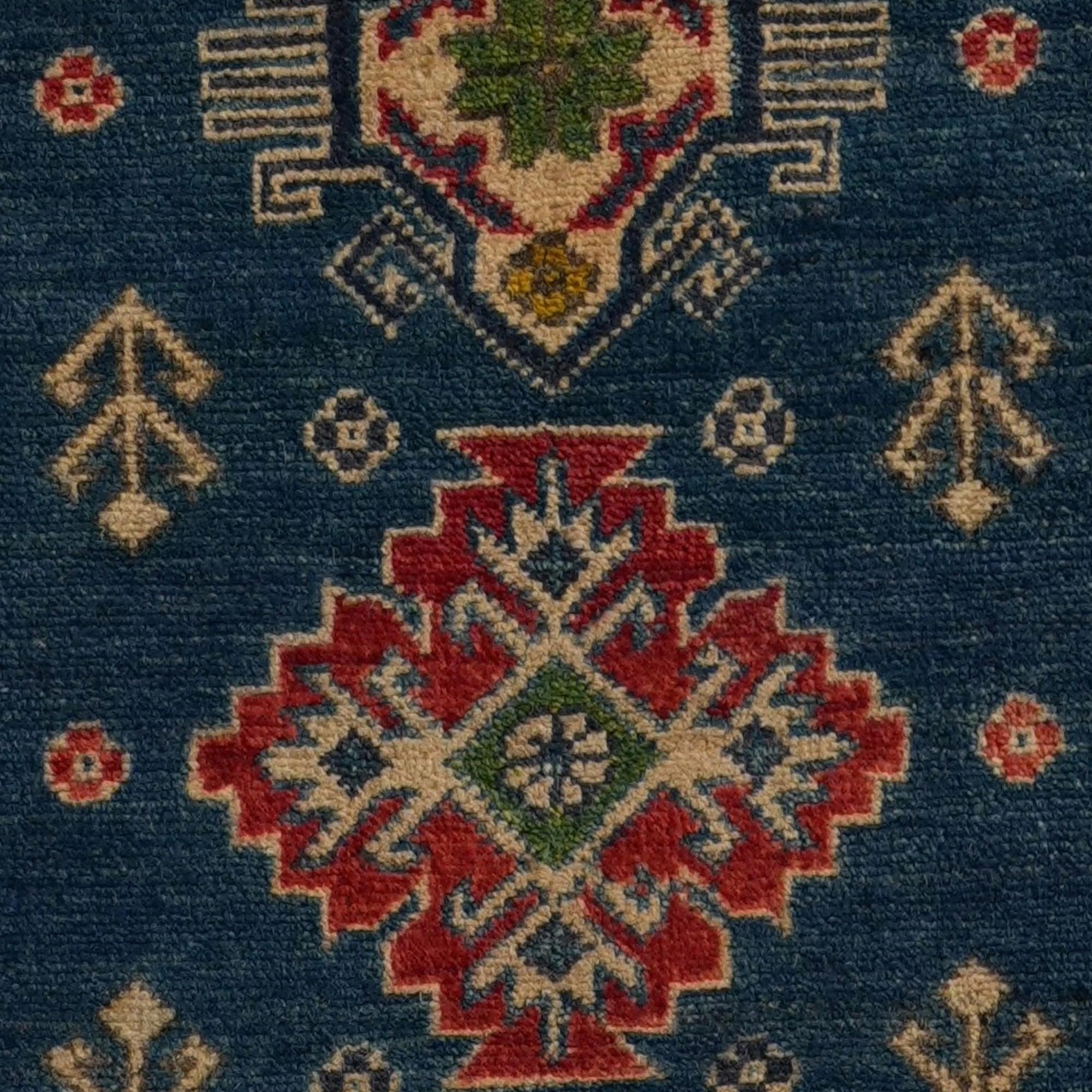 2' 6 x 9' 10 Hand Knotted Kazak Runner Rug