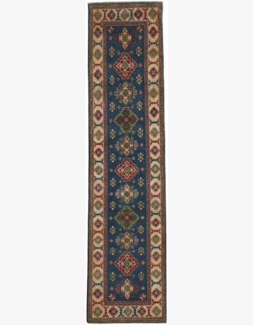 2' 6 x 9' 10 Hand Knotted Kazak Runner Rug