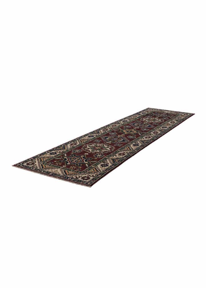 2' 7 x 10' Hand Knotted Kazak Runner Rug