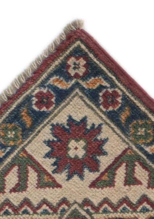 2' 7 x 10' Hand Knotted Kazak Runner Rug