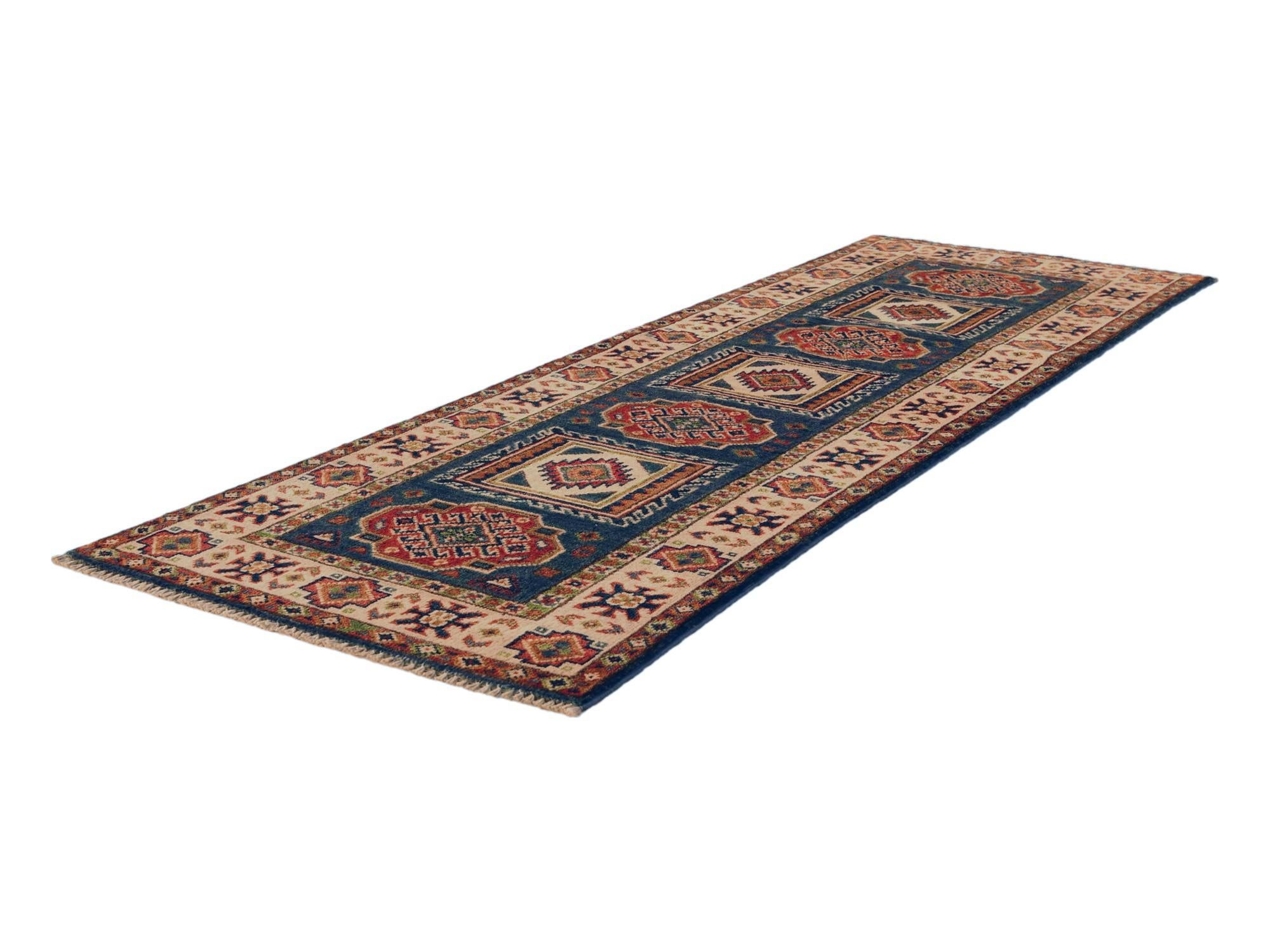 2' x 6' Hand Knotted Kazak Runner Rug