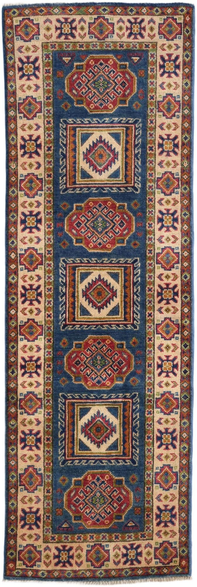 2' x 6' Hand Knotted Kazak Runner Rug