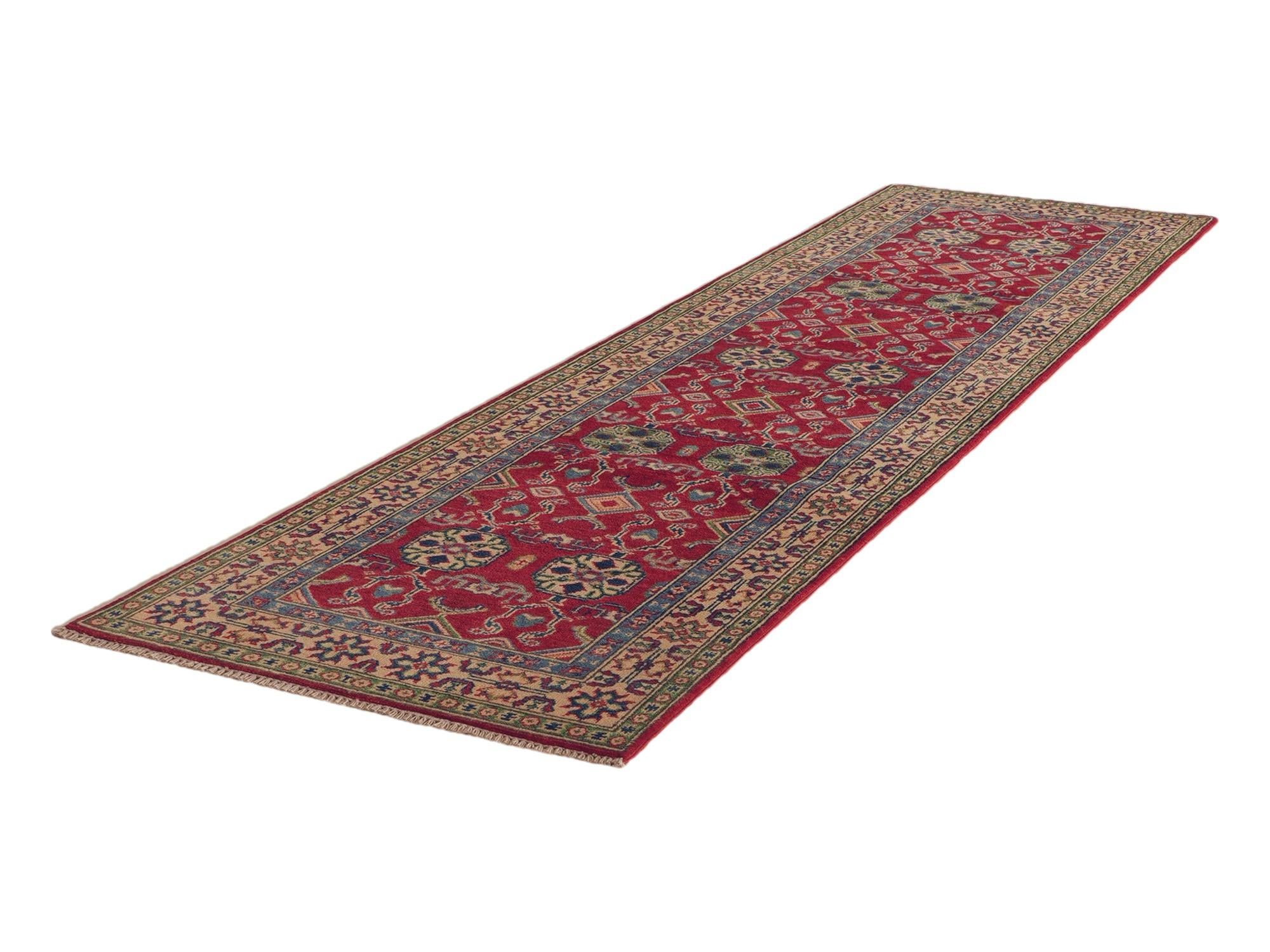 80cm x 305cm Hand Knotted Kazak Runner Rug