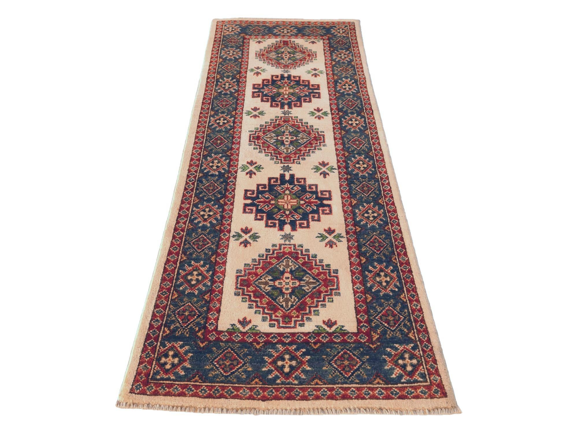 2' x 6' Hand Knotted Kazak Runner Rug