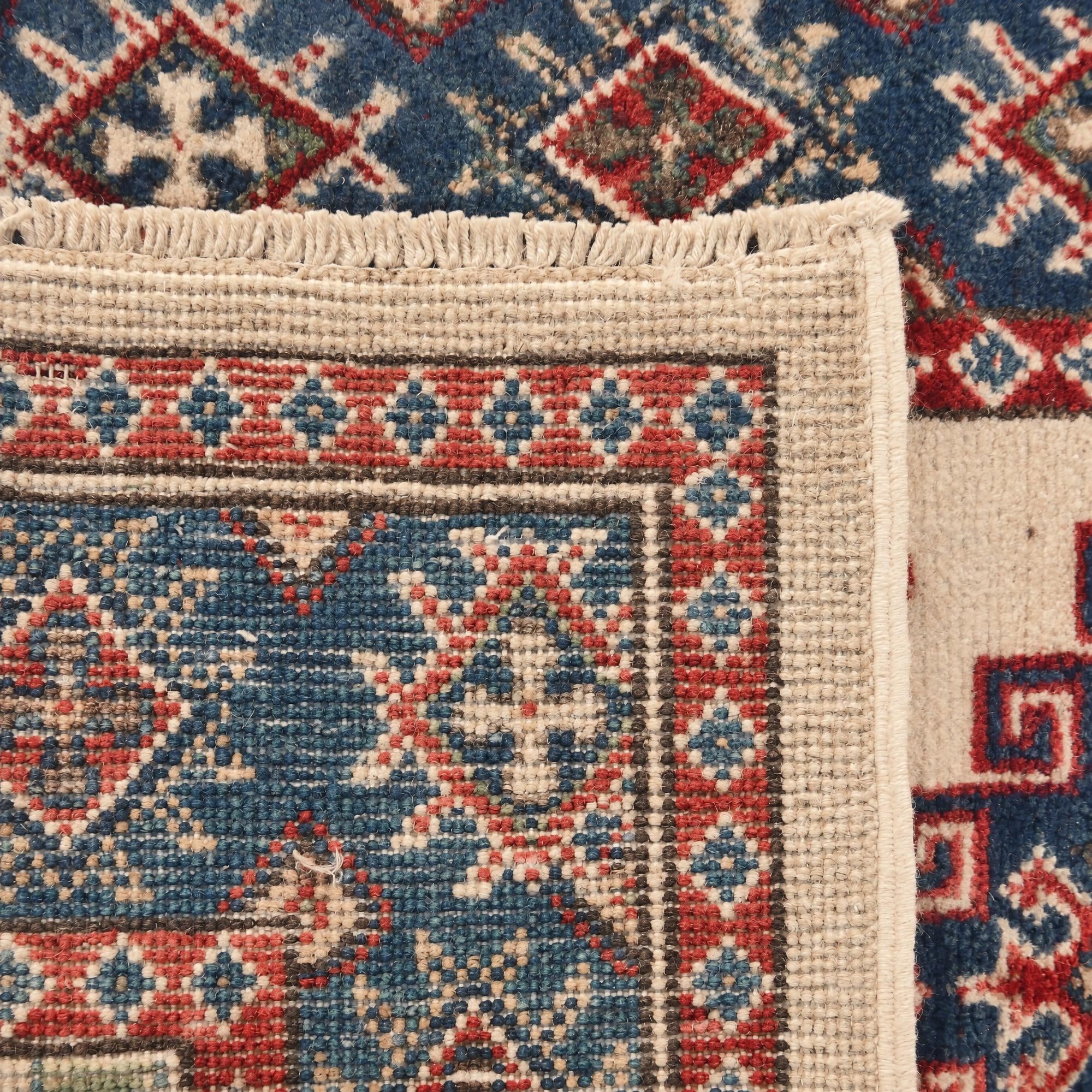 60cm x 185cm anudado a mano Kazak Alfombra Pasillera