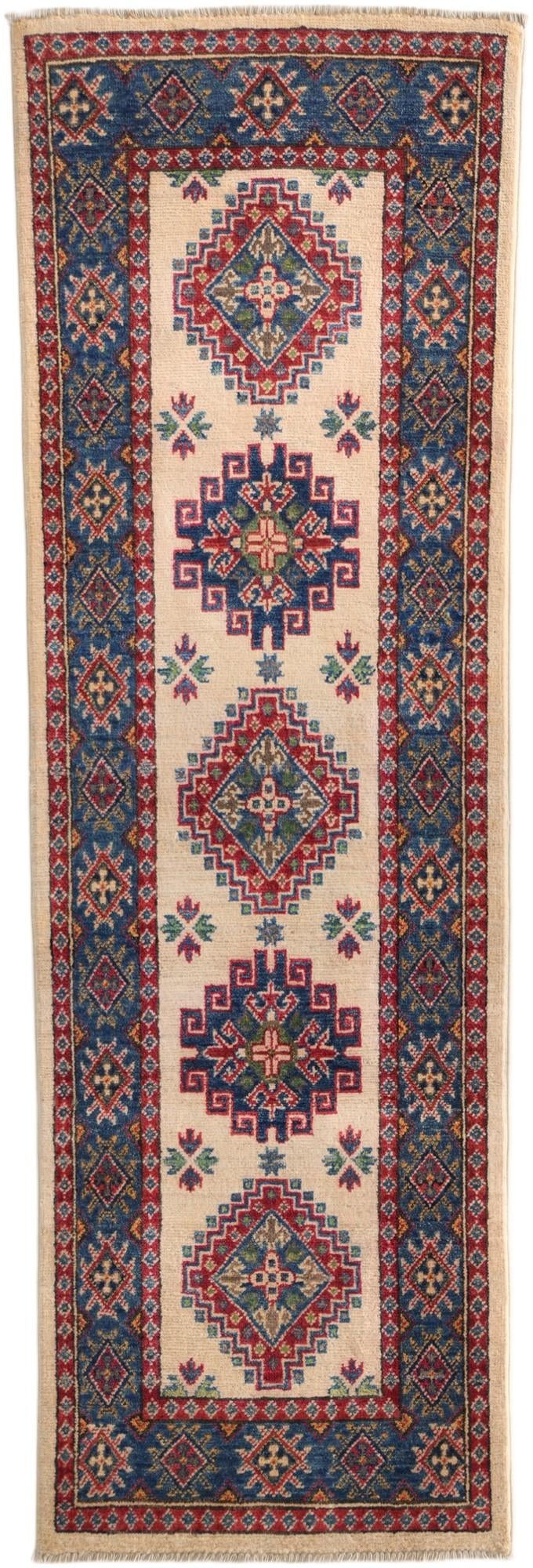 2' x 6' Hand Knotted Kazak Runner Rug