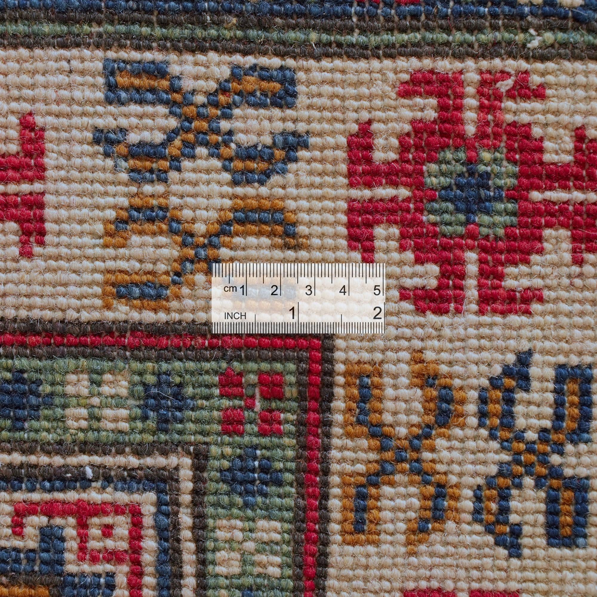 Detail image 9 of 10: 2' 8 x 8' 9 Hand Knotted Kazak Runner Rug