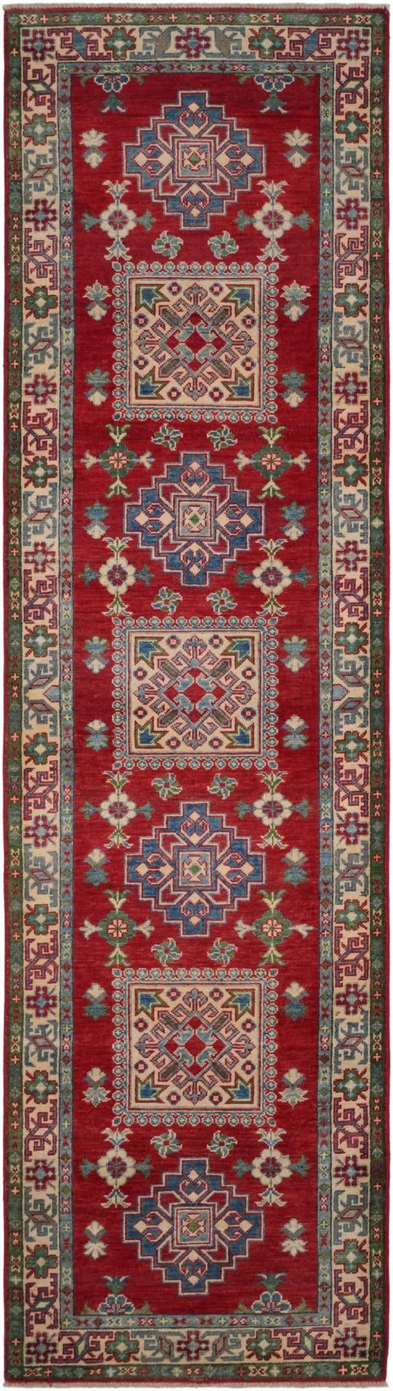 2' 9 x 9' 10 Hand Knotted Kazak Runner Rug