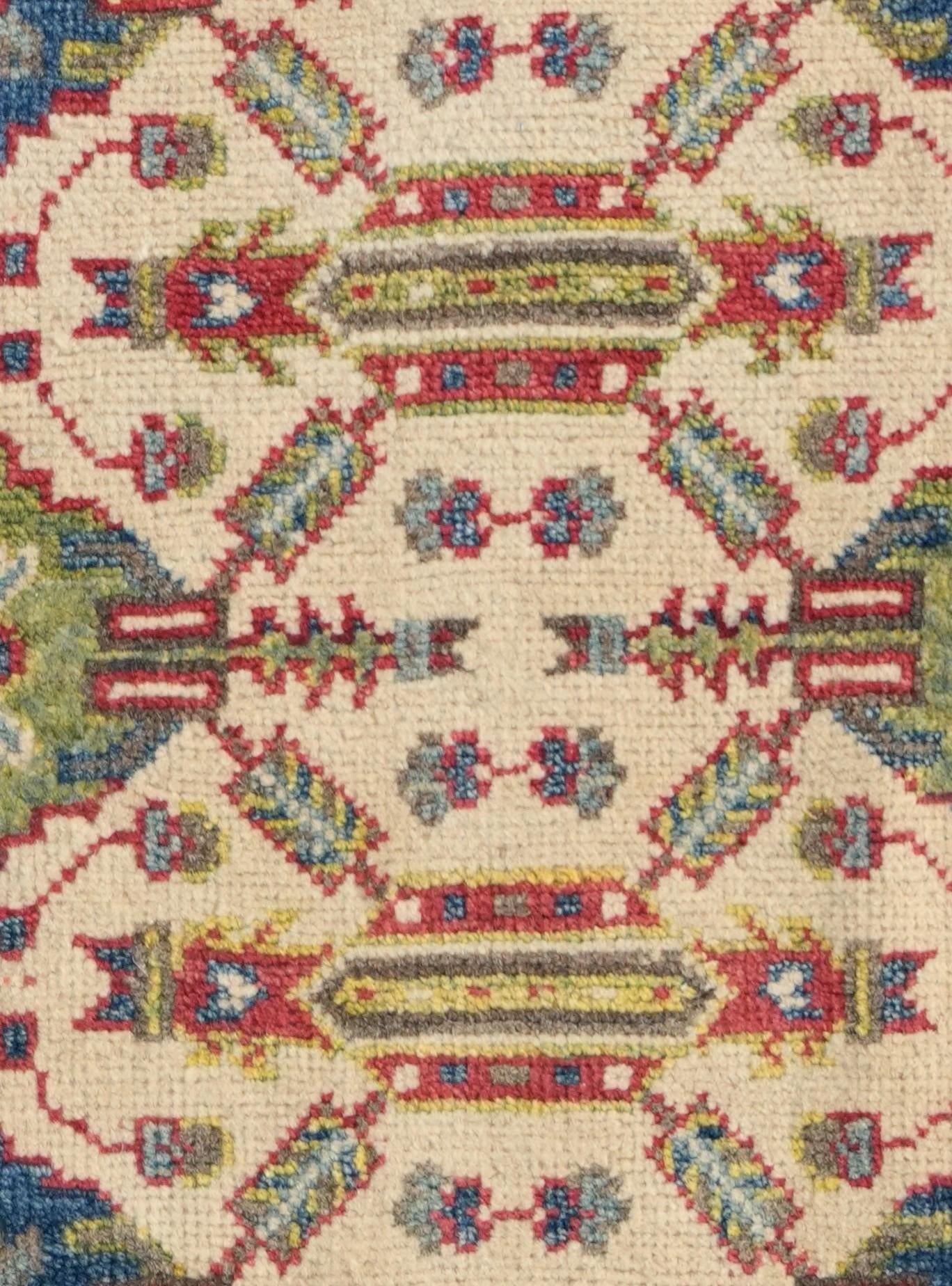 2' x 6' Hand Knotted Kazak Runner Rug