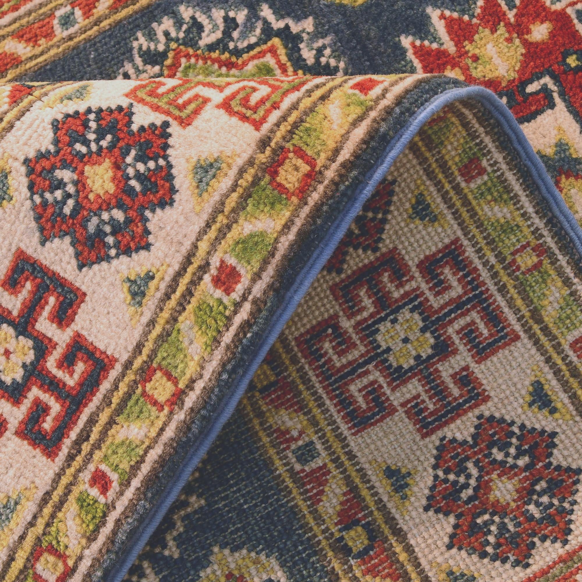 2' 8 x 9' 9 Hand Knotted Kazak Runner Rug