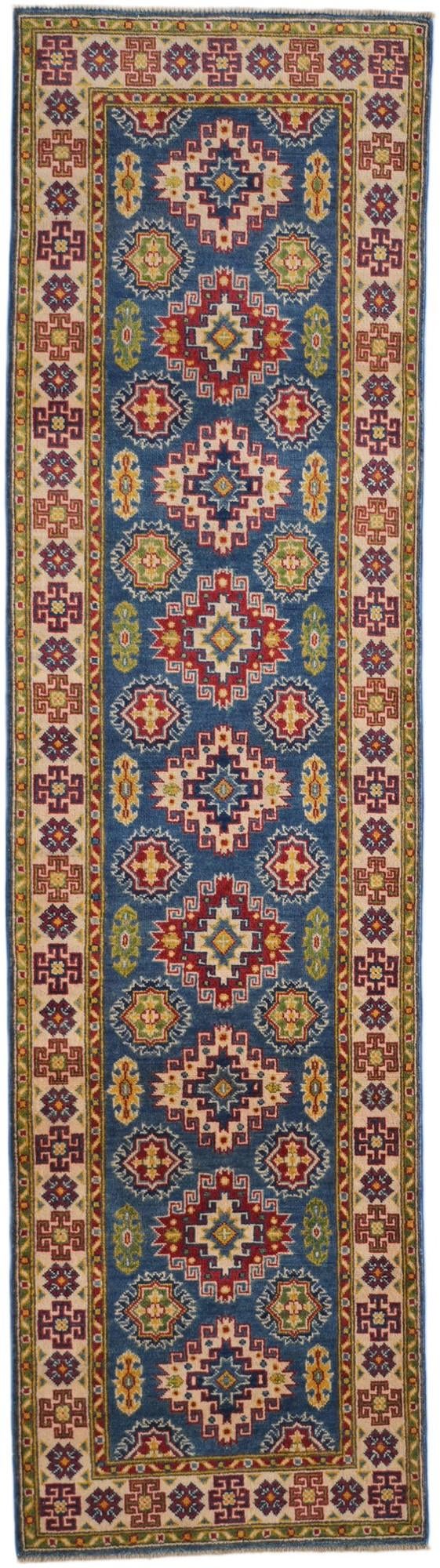 2' 8 x 9' 9 Hand Knotted Kazak Runner Rug