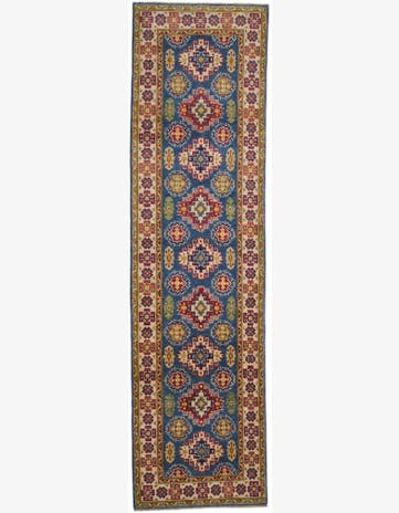 2' 8 x 9' 9 Hand Knotted Kazak Runner Rug
