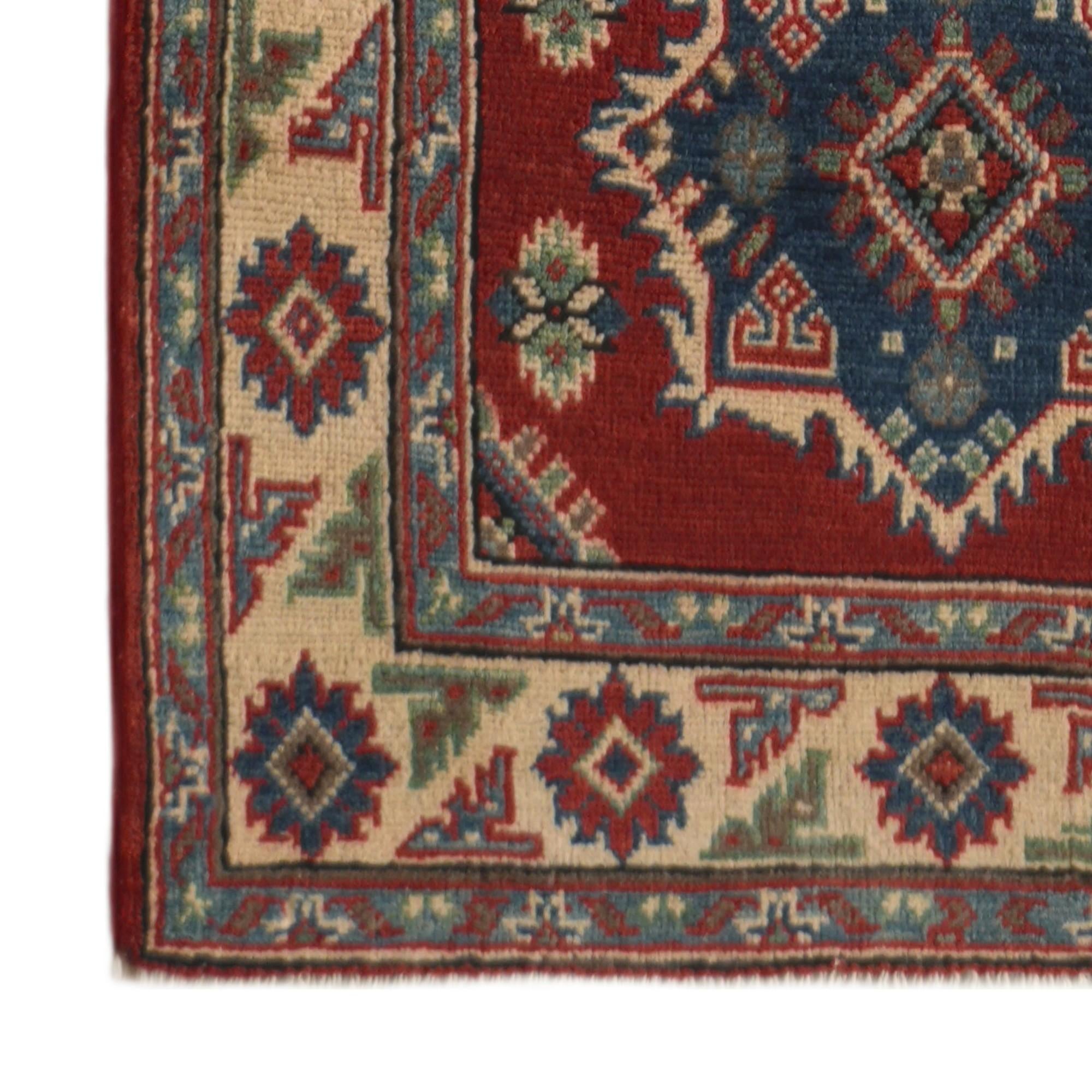 Detail image 7 of 10: 2' 8 x 10' 2 Hand Knotted Kazak Runner Rug