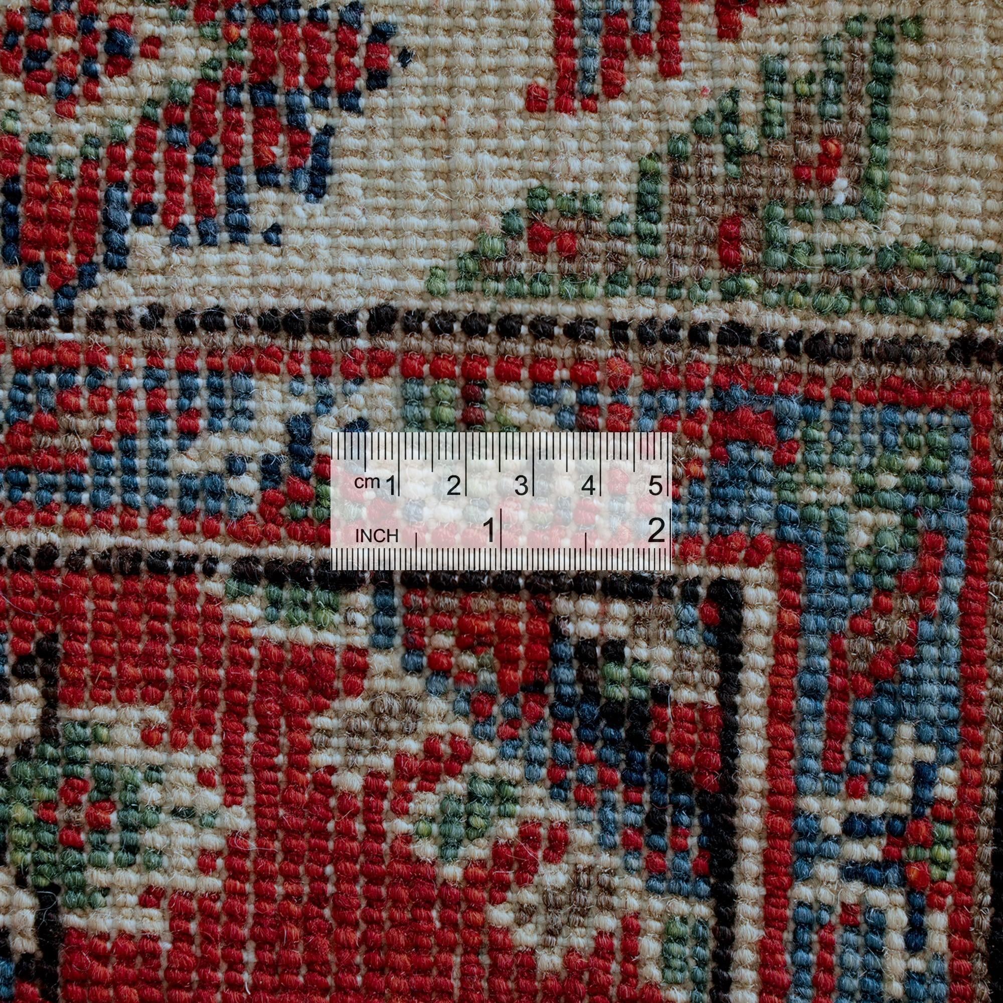 Detail image 9 of 10: 2' 8 x 10' 2 Hand Knotted Kazak Runner Rug