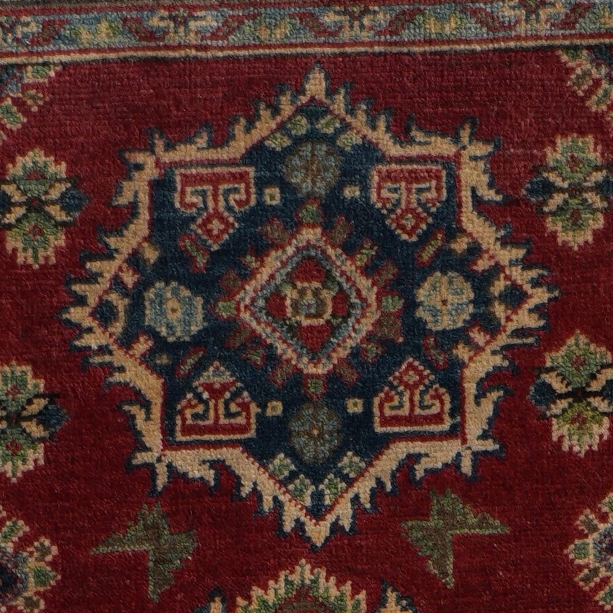 Detail image 10 of 10: 2' 8 x 10' 2 Hand Knotted Kazak Runner Rug