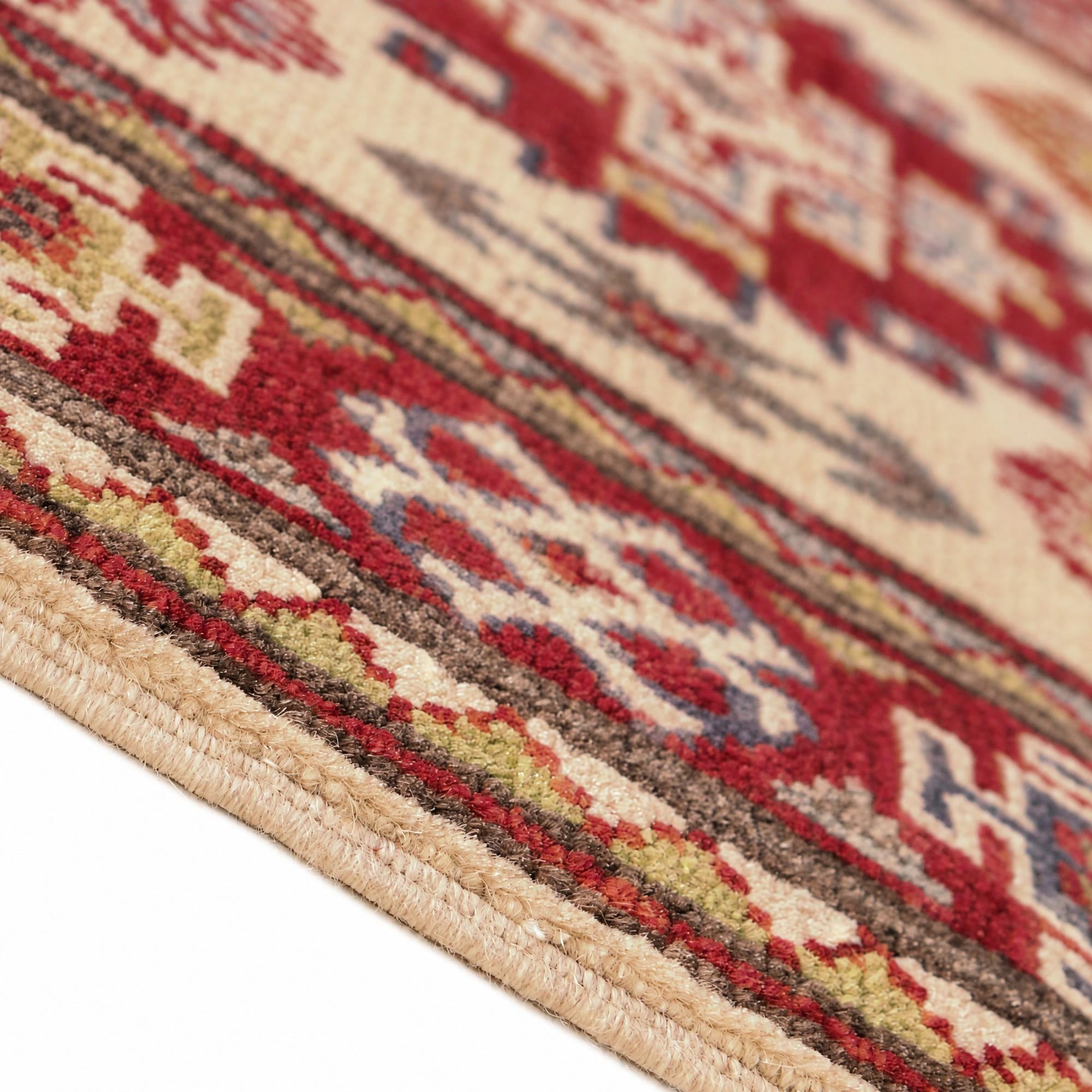 60cm x 190cm Hand Knotted Kazak Runner Rug