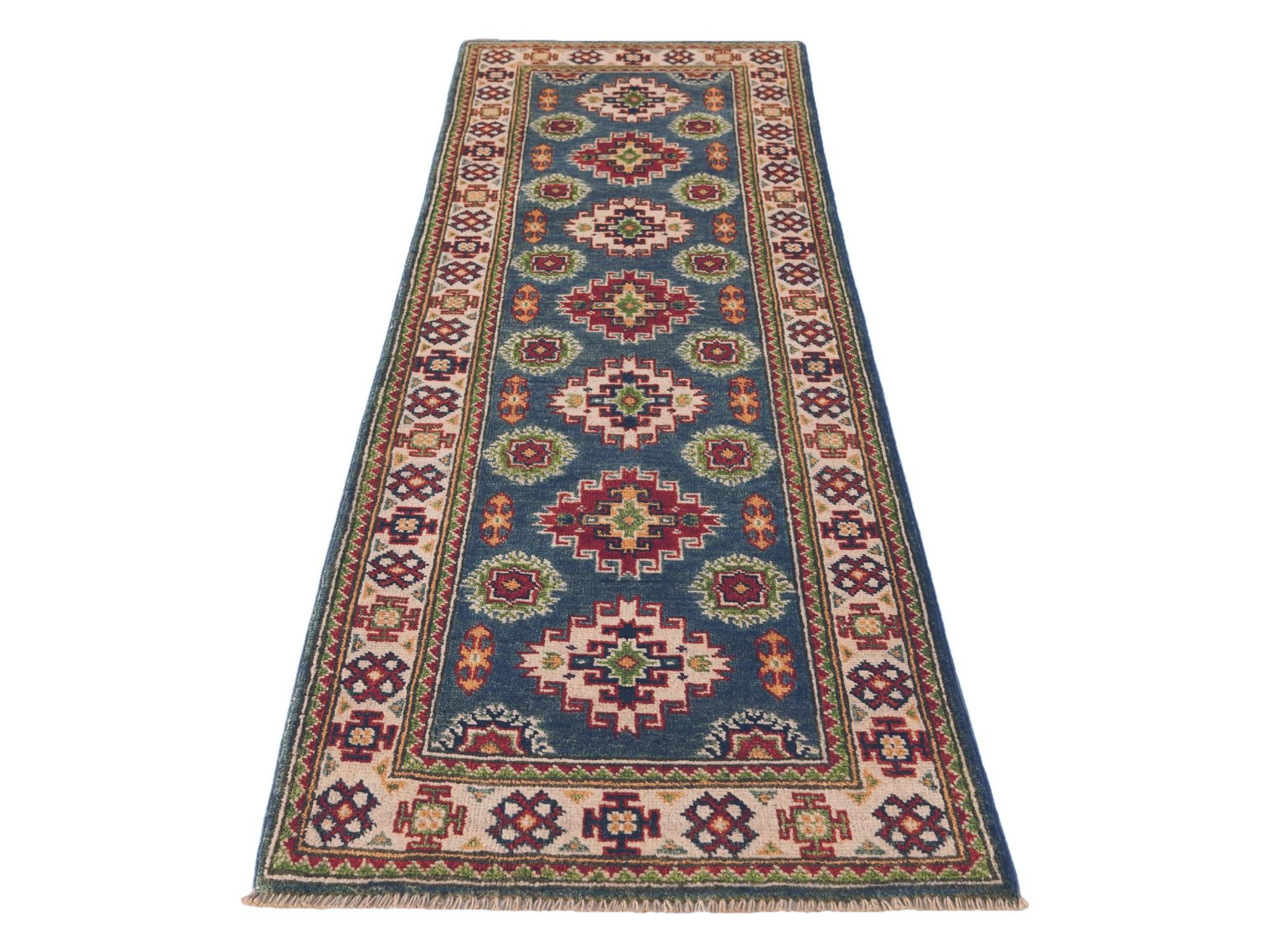 2' x 6' Hand Knotted Kazak Runner Rug