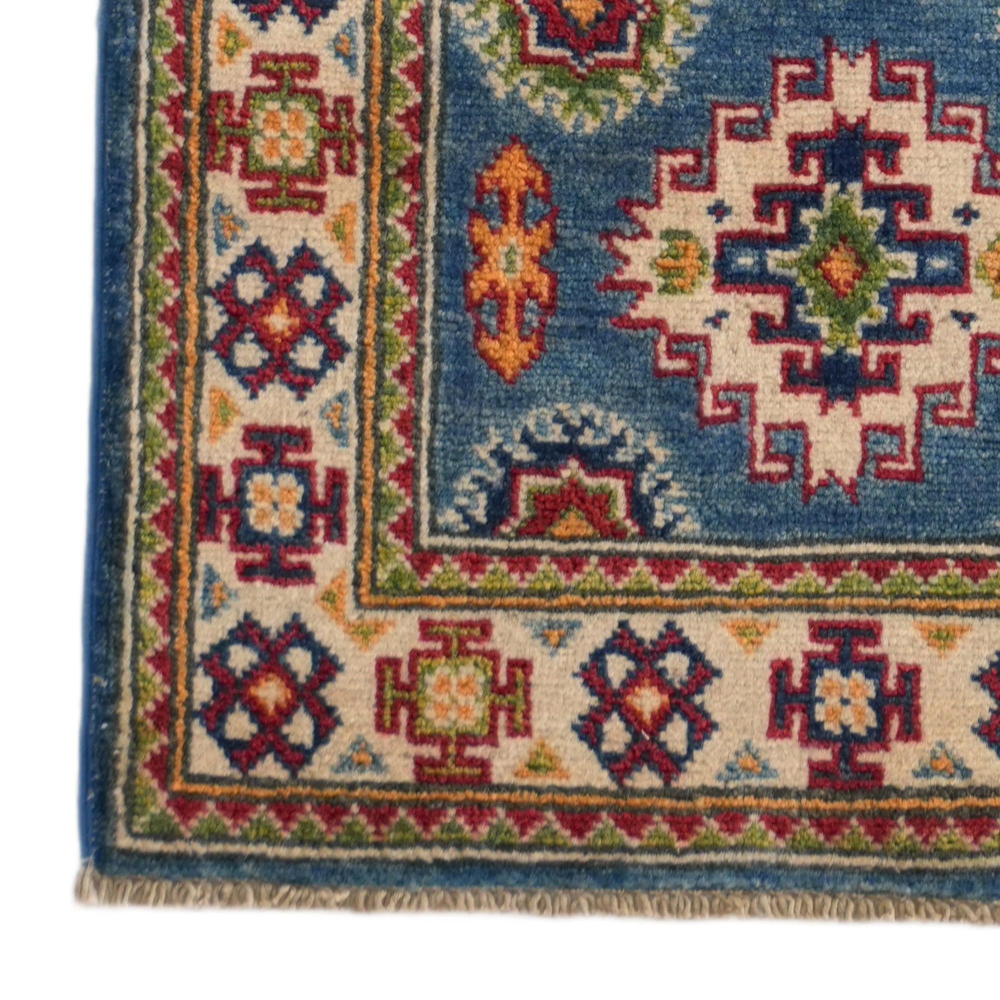 2' x 6' Hand Knotted Kazak Runner Rug