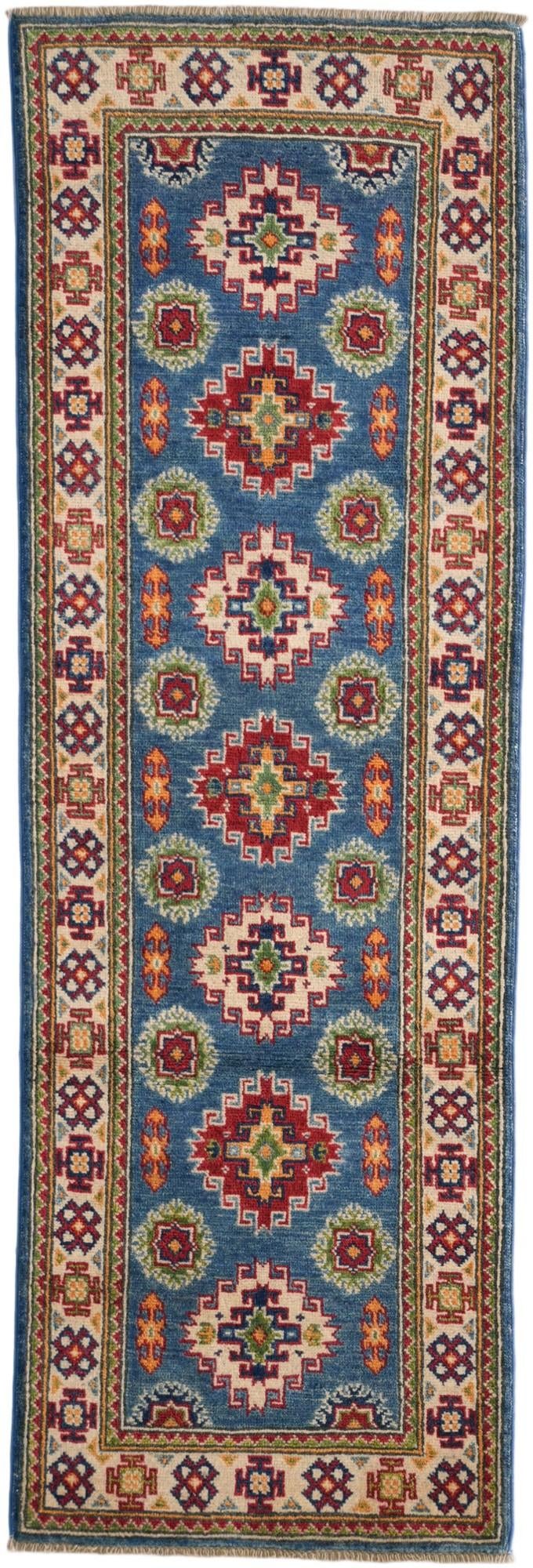 2' x 6' Hand Knotted Kazak Runner Rug