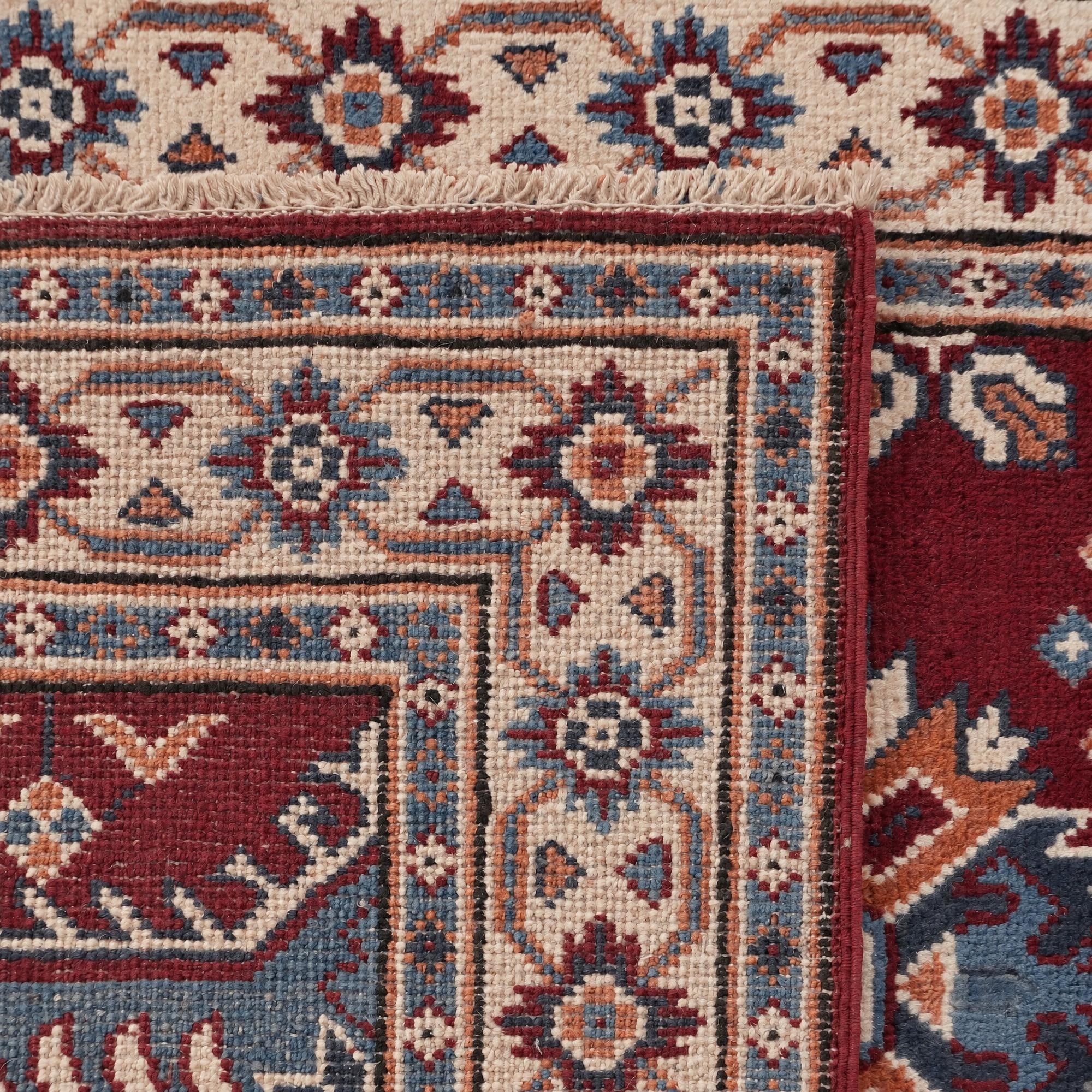 80cm x 305cm Handgeknüpft Kazak Läufer Teppich