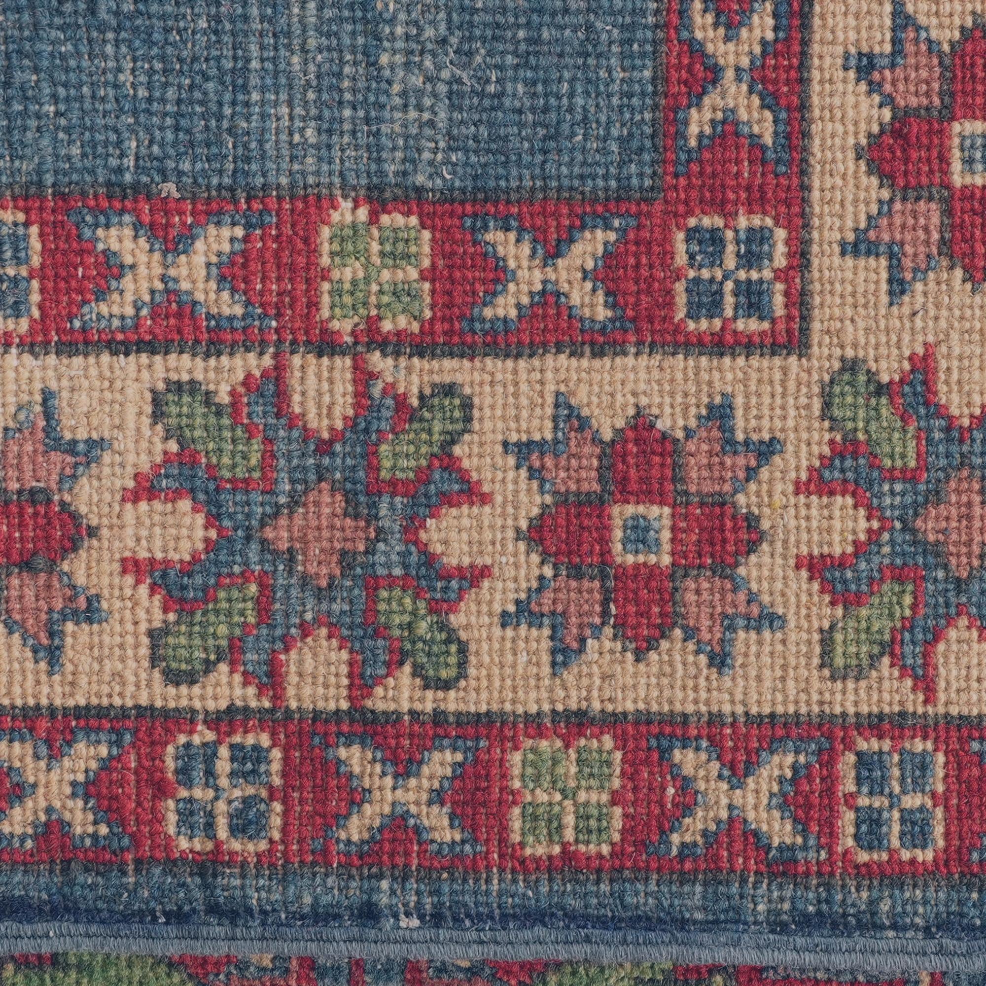85cm x 285cm anudado a mano Kazak Alfombra Pasillera