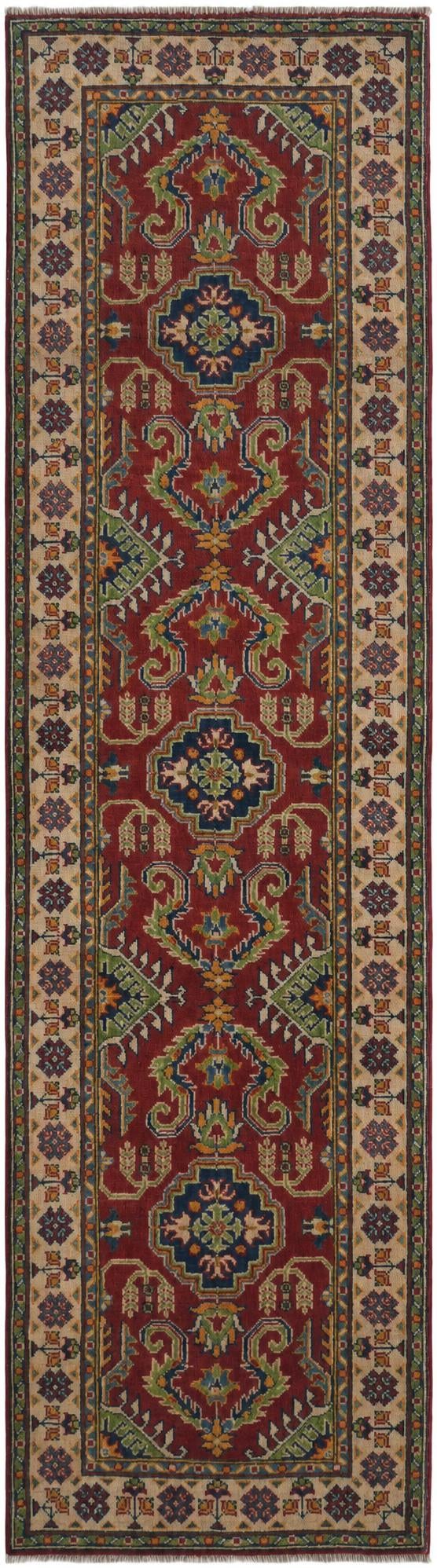 2' 9 x 10' Hand Knotted Kazak Runner Rug